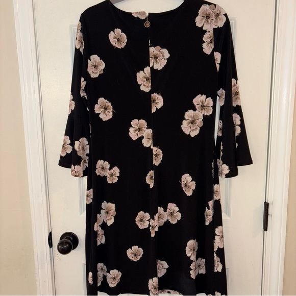 Tommy Hilfiger Floral Print Bell Sleeve Mini Dress Size 8 - Picture 5 of 8